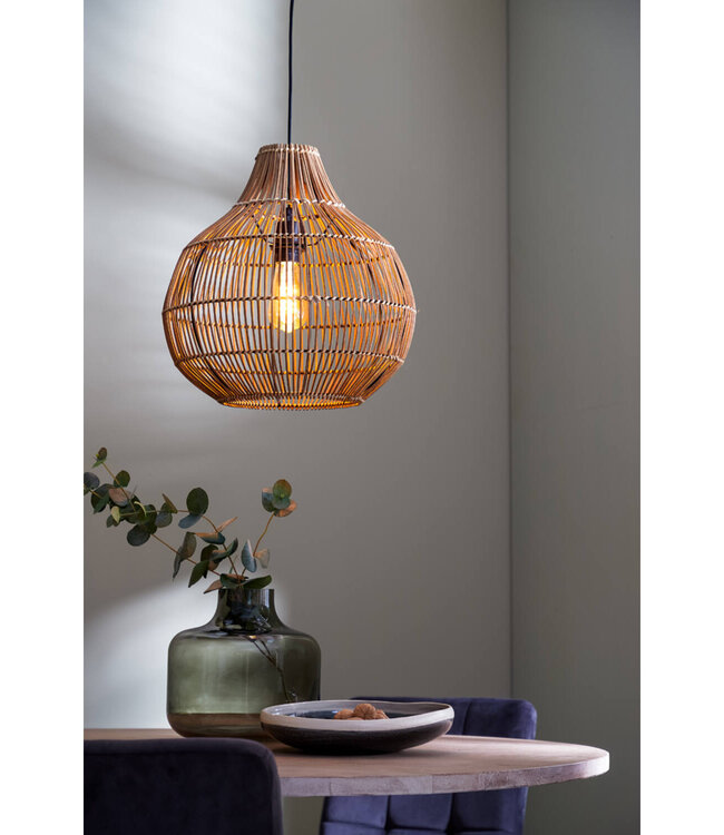 Light&Living Hanglamp Pacino | Rattan  | Donkerbruin | 3 Maten!