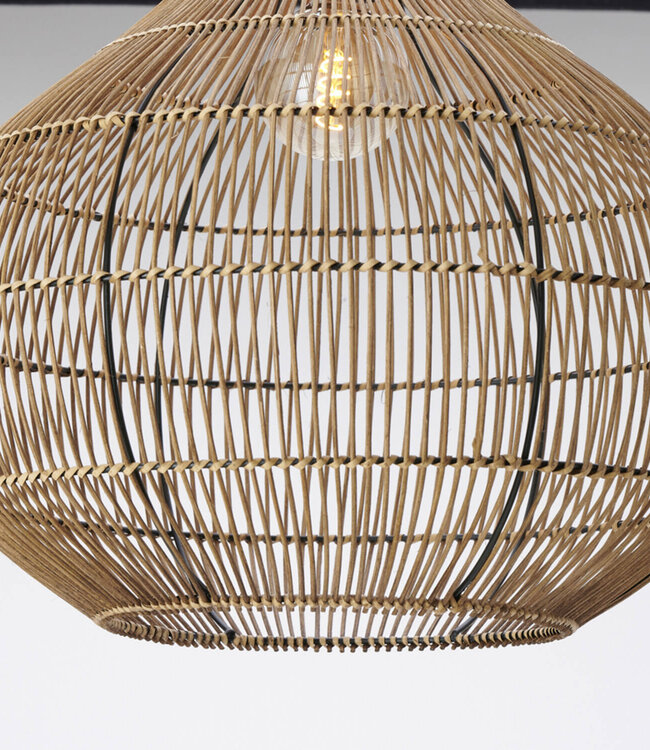Light&Living Hanglamp Pacino | Rattan  | Donkerbruin | 3 Maten!