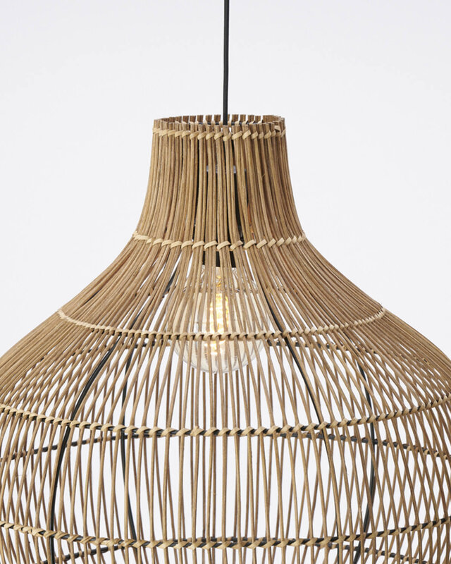 Light&Living Hanglamp Pacino | Rattan | Donkerbruin | 3 Maten!