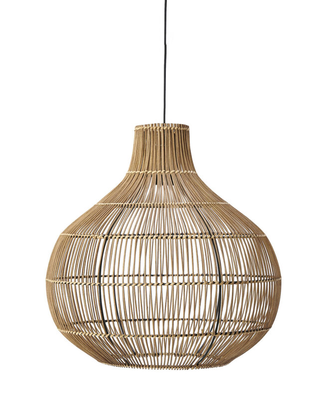 Light&Living Hanglamp Pacino | Rattan | Donkerbruin | 3 Maten!