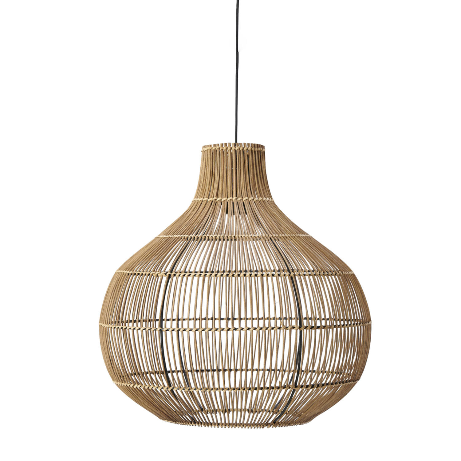 Light&Living Hanglamp Pacino | Rattan | Donkerbruin | 3 Maten!