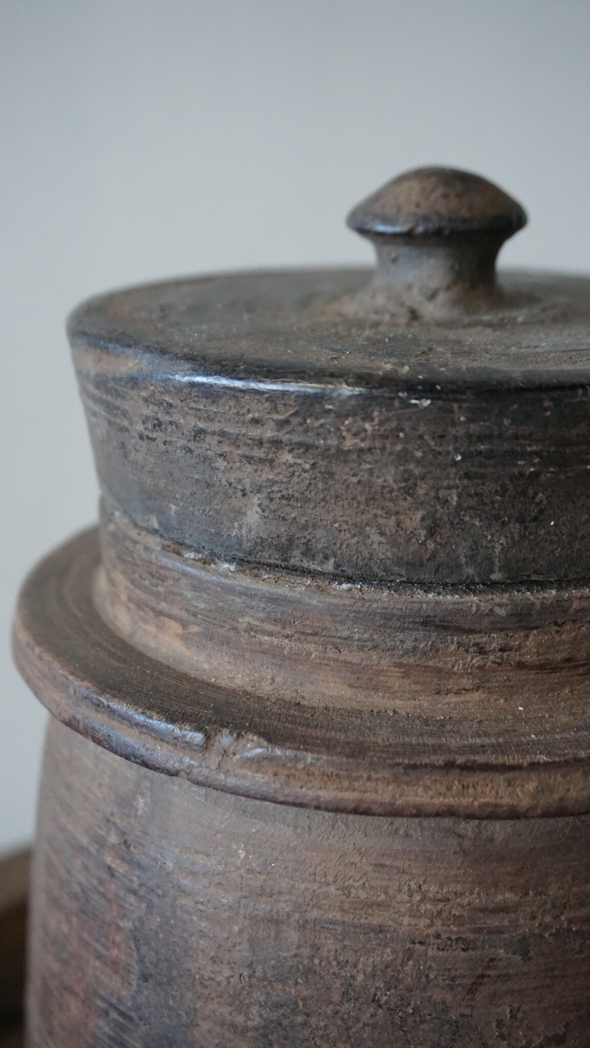 Hoffz Nepalese Houten Kruik/Pot | H27 x D15 cm