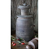 Nepalese Houten Kruik/Pot | H28 x D12 cm