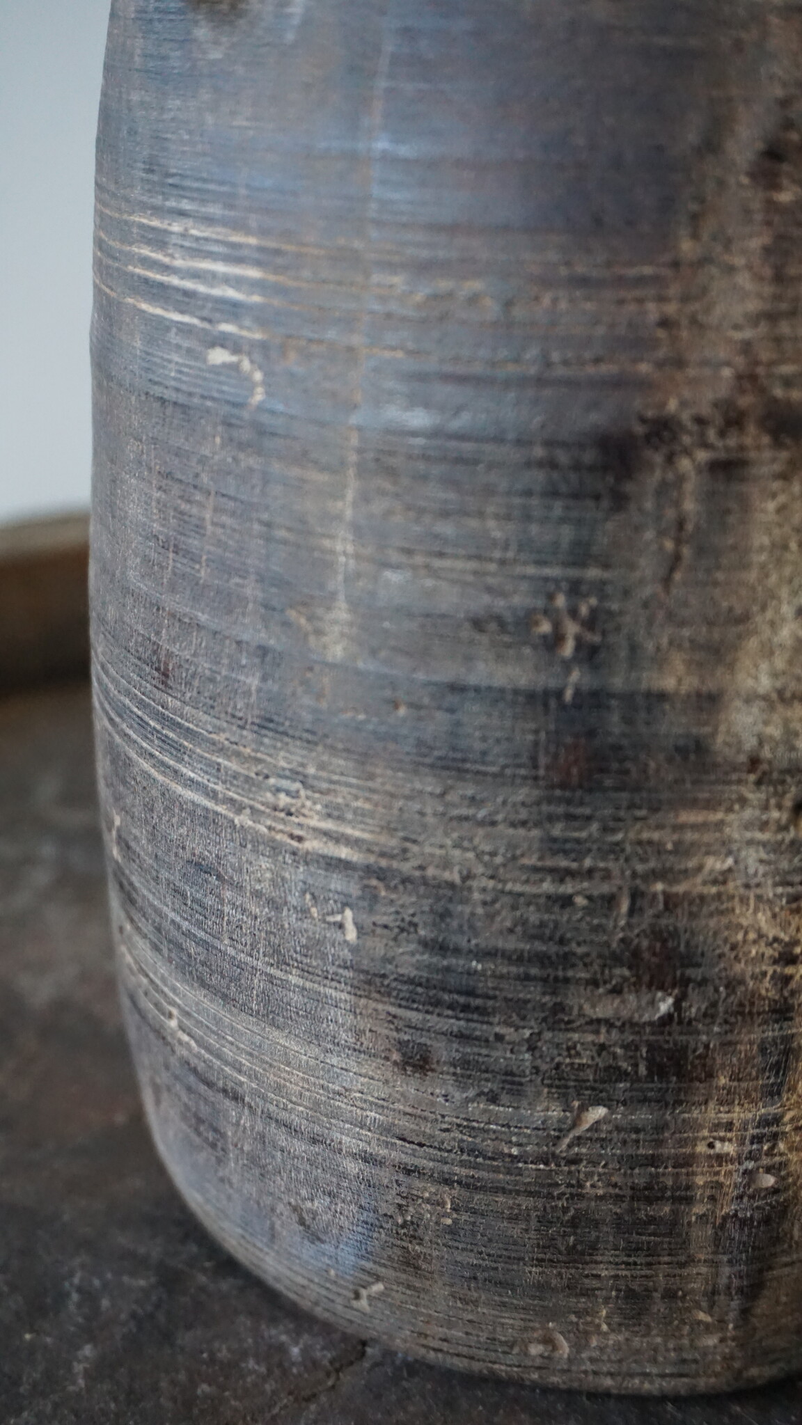 Hoffz Nepalese Houten Kruik/Pot | H24 x D14 cm