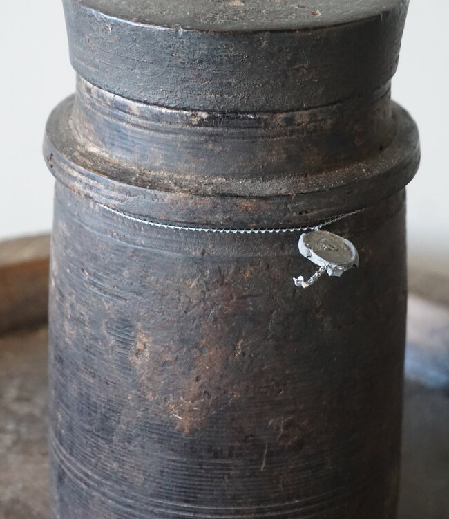 Hoffz Nepalese Houten Kruik/Pot | H26 x D13 cm