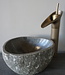 Rene Houtman Kleine Stenen Waskom + Spoelgat | H13 x B26 x D21 cm
