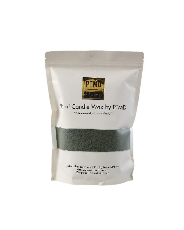 PTMD Pearl Kaars Wax 500 - Donkergroen