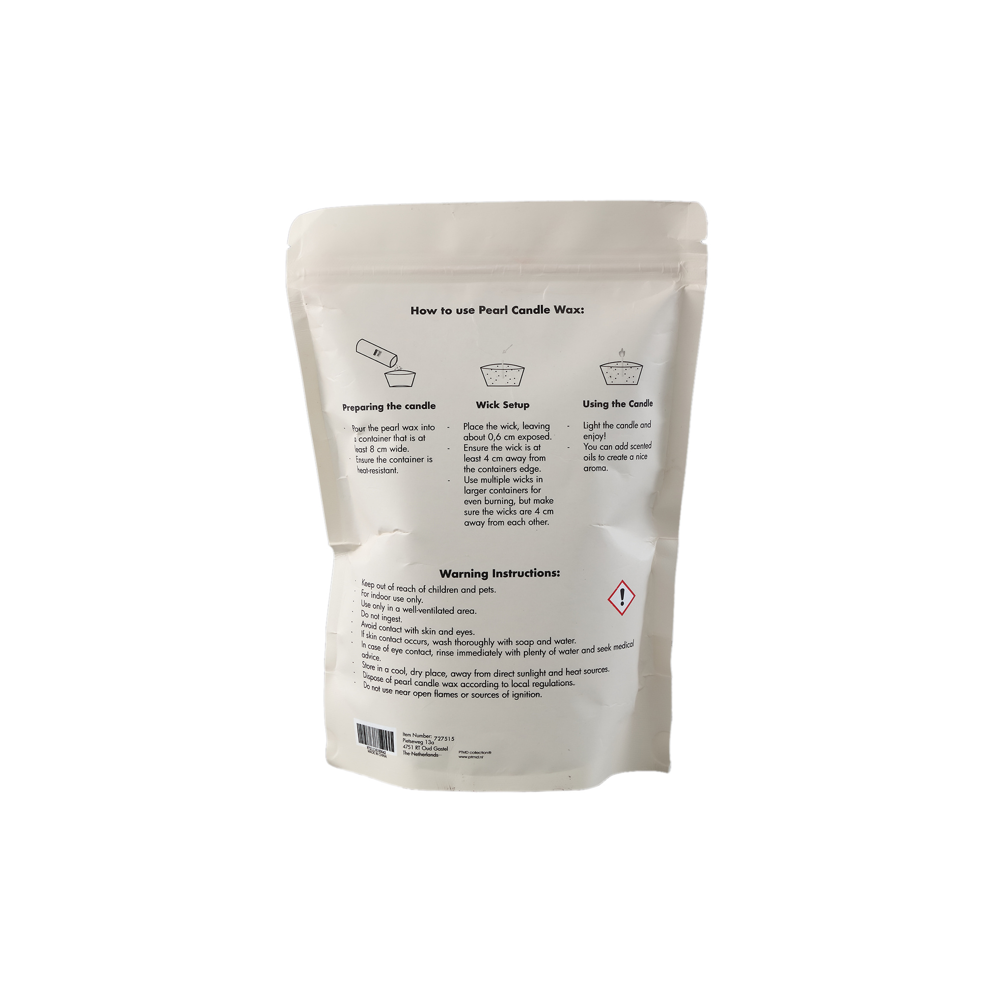 PTMD Pearl Kaars Wax 500 - Sage Groen