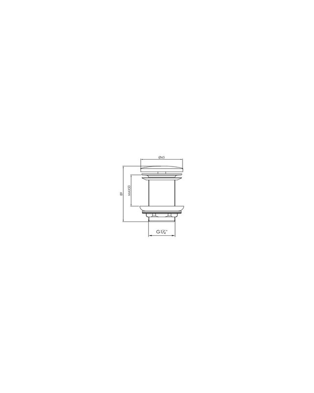 JEE-O Ronde Afvoerplug | Structuur | Zwart | D6,5 cm