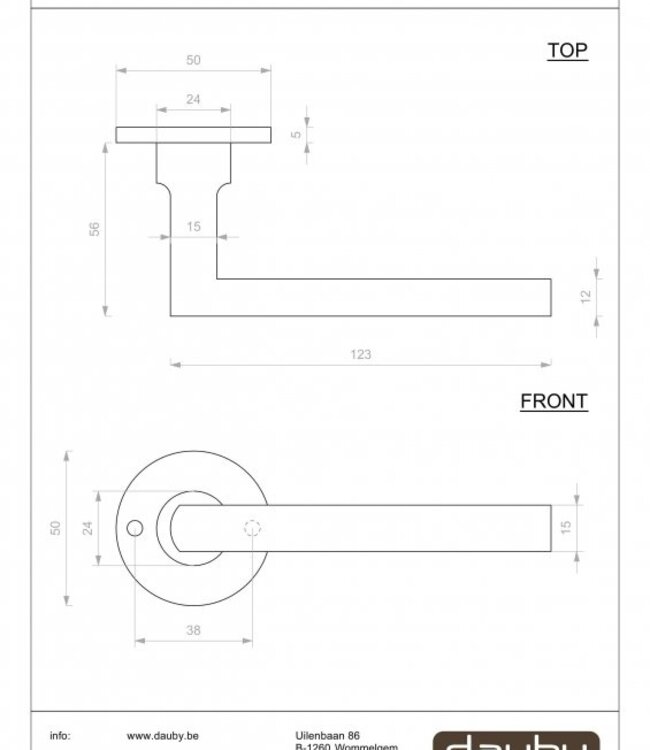 Dauby Deurklink PH1930 | Rond | Paar | Meerdere Varianten