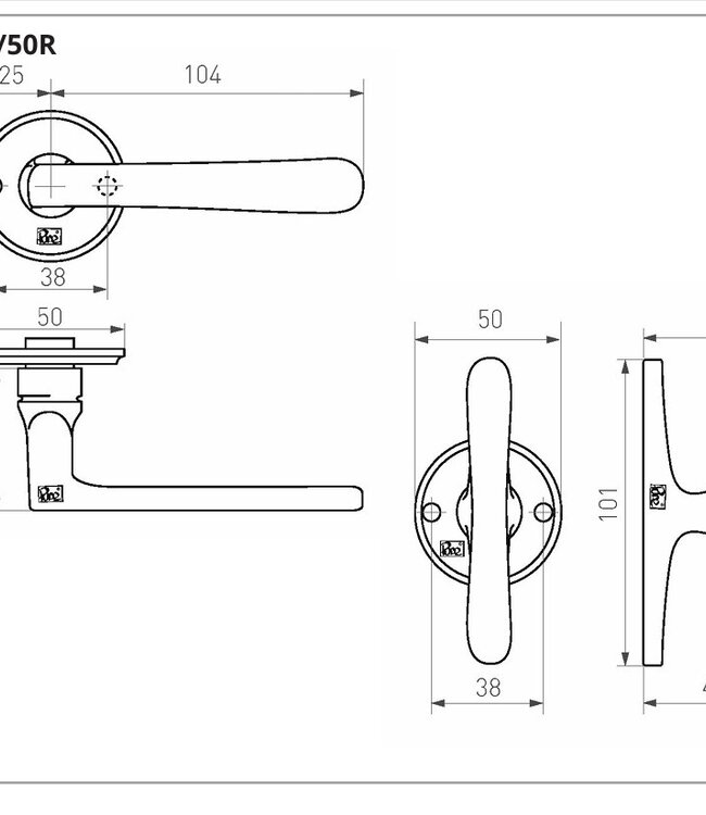 Dauby Deurklink PHTL | Paar | T+L | Meerdere Varianten