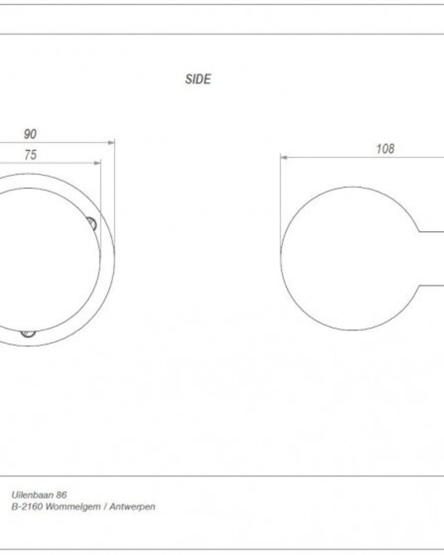 Dauby Deurknop + Rozet | D7/9 cm | Meerdere Varianten