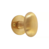 Deurknop | Paar | 5,6x3,8 cm | Geborsteld Messing