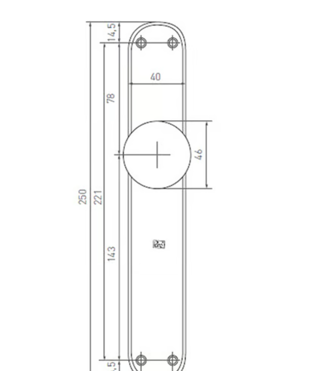 Dauby Deurknop Op Plaat | Paar | Meerdere Varianten