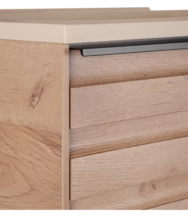 Differnz Badkamermeubel Elin | Eiken/Mat Taupe | L60 cm