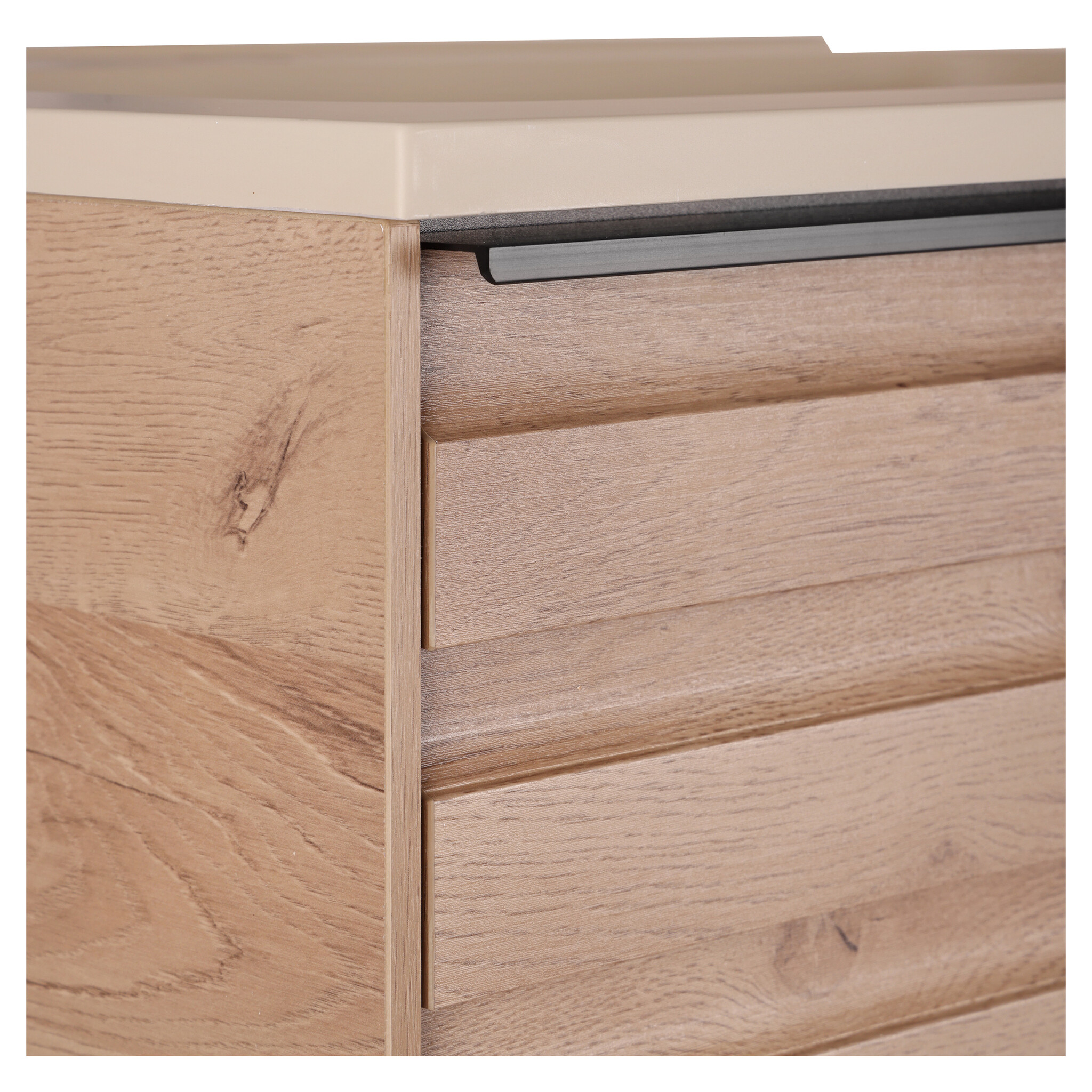 Differnz Badkamermeubel Elin | Eiken/Mat Taupe | L60 cm