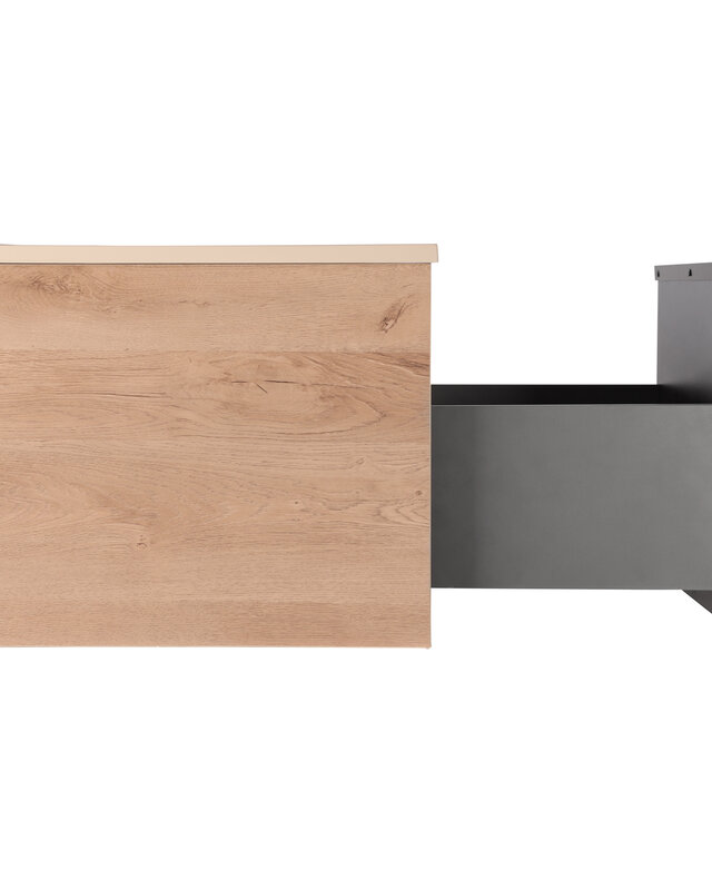 Differnz Badkamermeubel Elin | Eiken/Mat Taupe | L60 cm