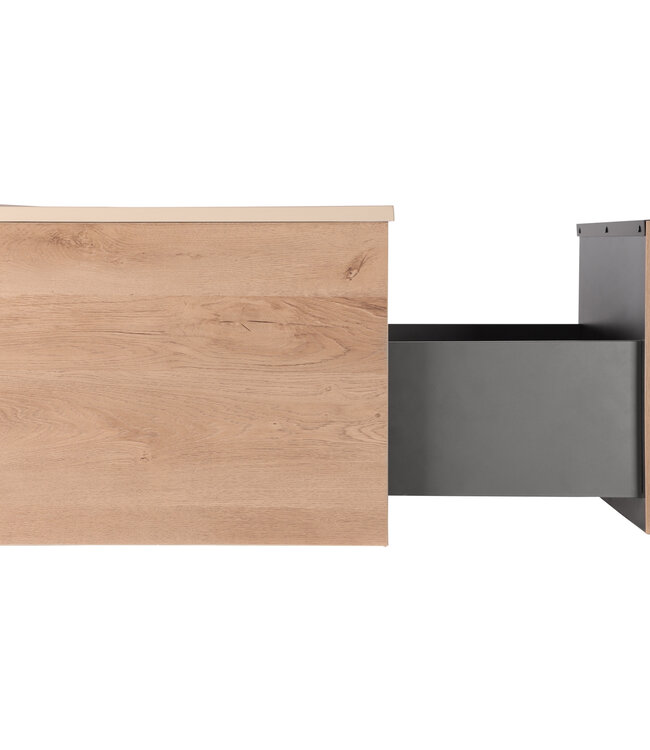 Differnz Badkamermeubel Elin | Eiken/Mat Taupe | L60 cm