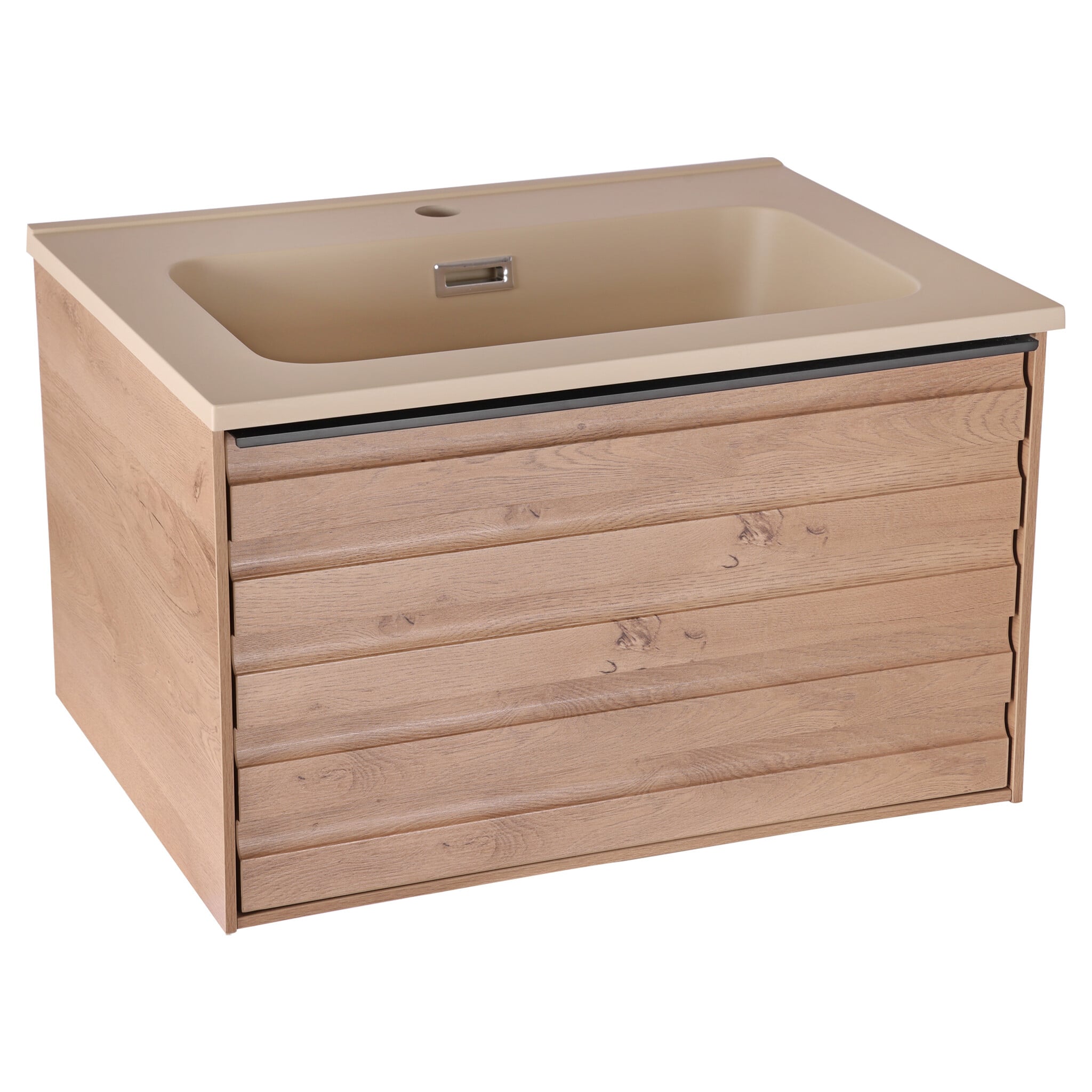 Differnz Badkamermeubel Elin | Eiken/Mat Taupe | L60 cm