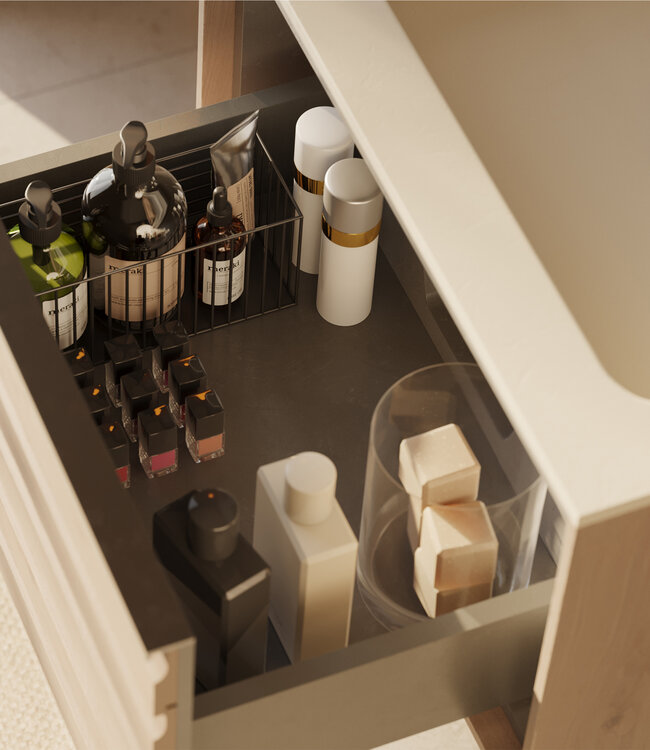 Differnz Badkamermeubel Elin | Eiken/Mat Taupe | L60 cm