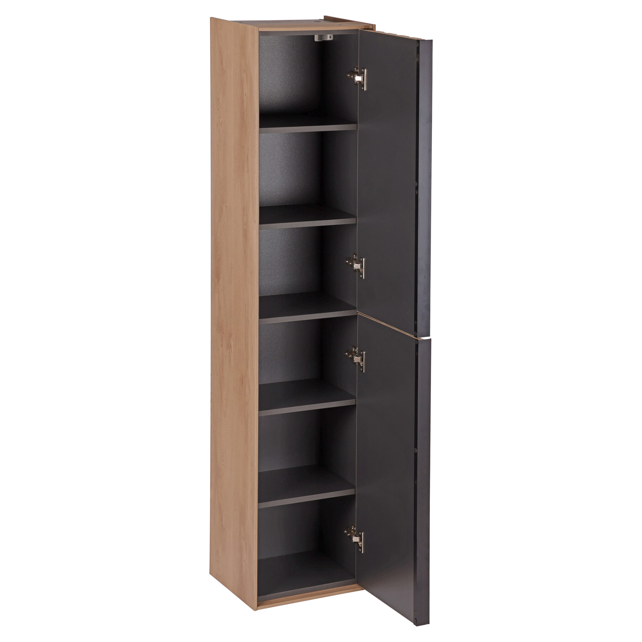 Differnz Badkamerkast Elin | Eiken | H160 x B36 x D30 cm