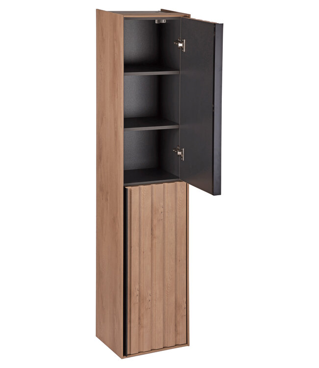 Differnz Badkamerkast Elin | Eiken | H160 x B36 x D30 cm