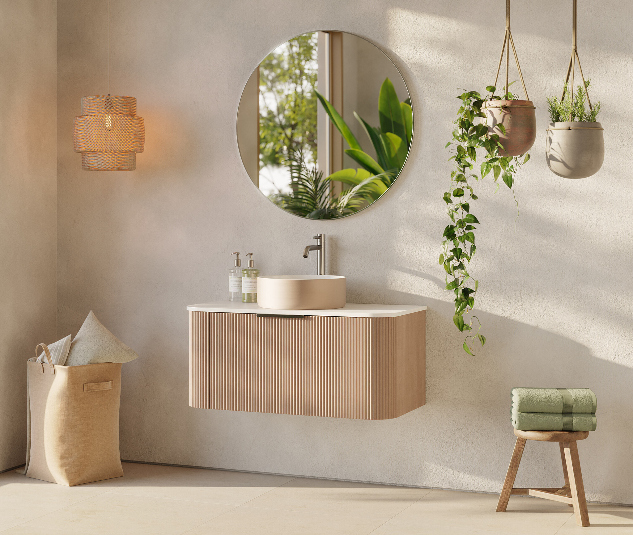 Differnz Badkamermeubel Lotte | Eiken | H40 x B90 x D46 cm