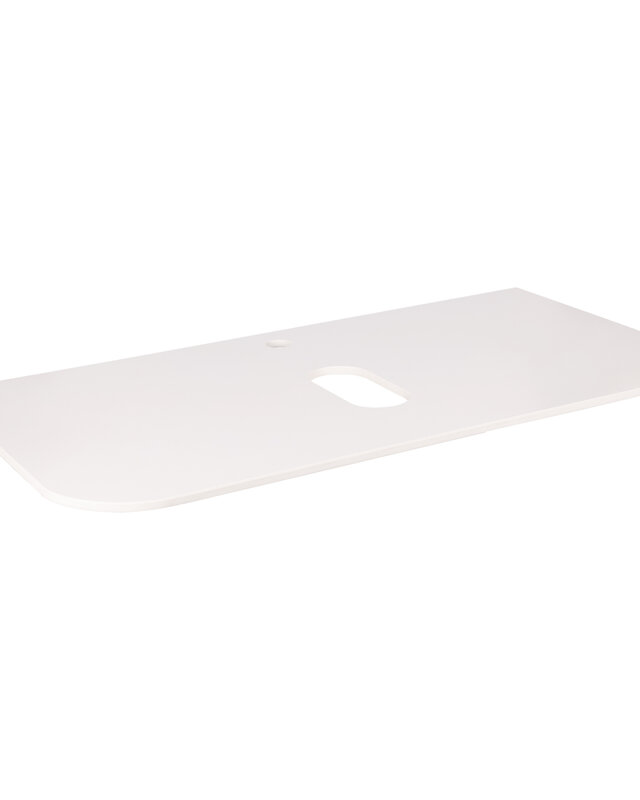 Differnz Wastafelblad Lotte | Wit | Sintered Stone | 90 cm