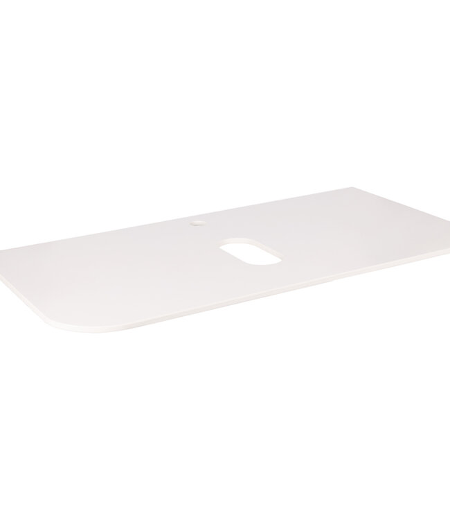 Differnz Wastafelblad Lotte | Wit | Sintered Stone | 90 cm