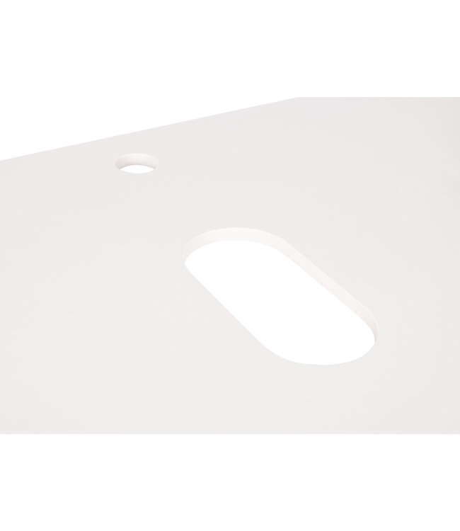 Differnz Wastafelblad Lotte | Wit | Sintered Stone | 90 cm