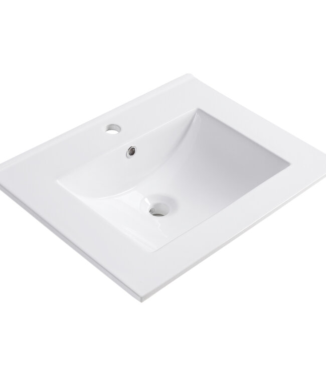 Differnz Wastafel Providence | Enkel | Wit | L61,5 x B46,5 cm