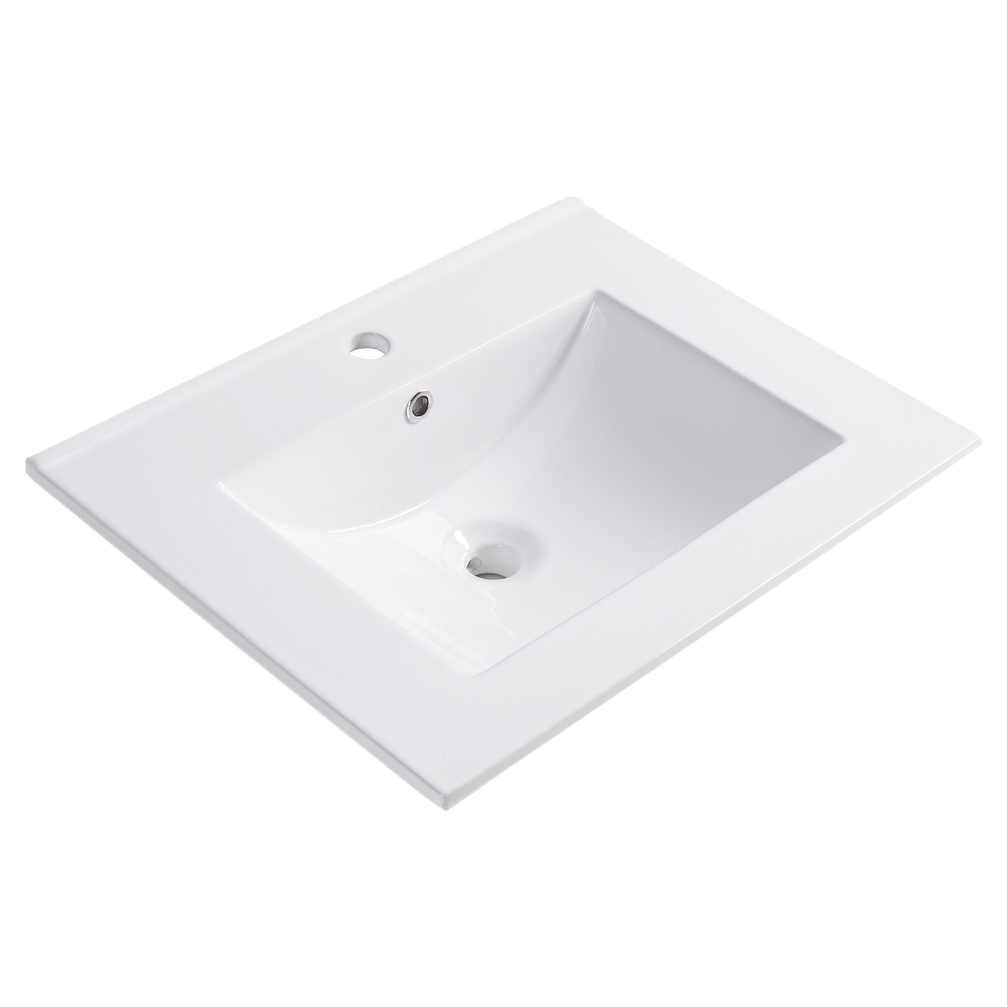Differnz Wastafel Providence | Enkel | Wit | L61,5 x B46,5 cm