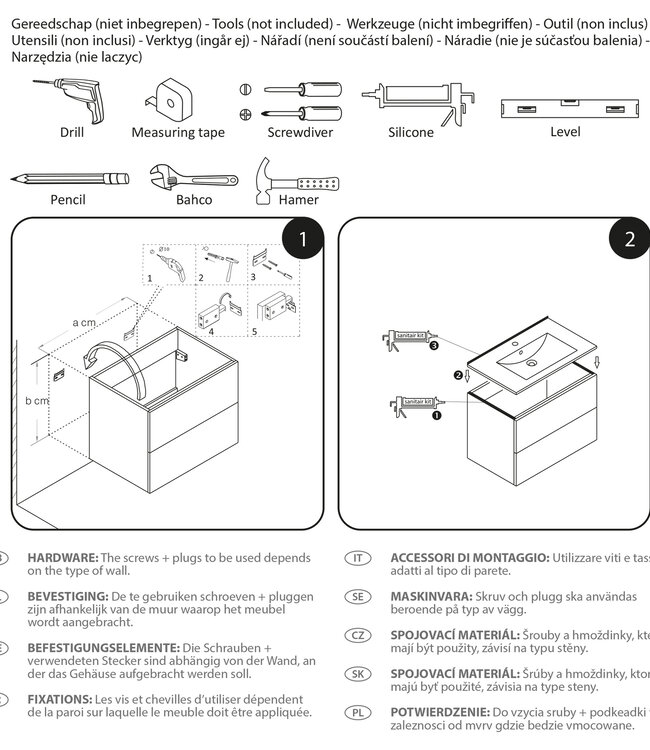 Differnz Onderkast Providence | Wit | H51,5 x B59 x D44,5 cm