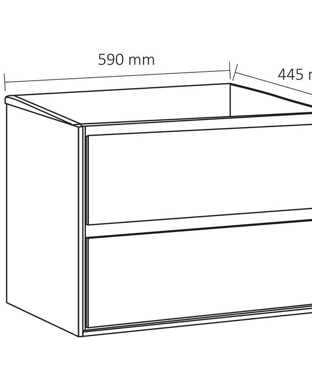 Differnz Onderkast Providence | Wit | H51,5 x B59 x D44,5 cm