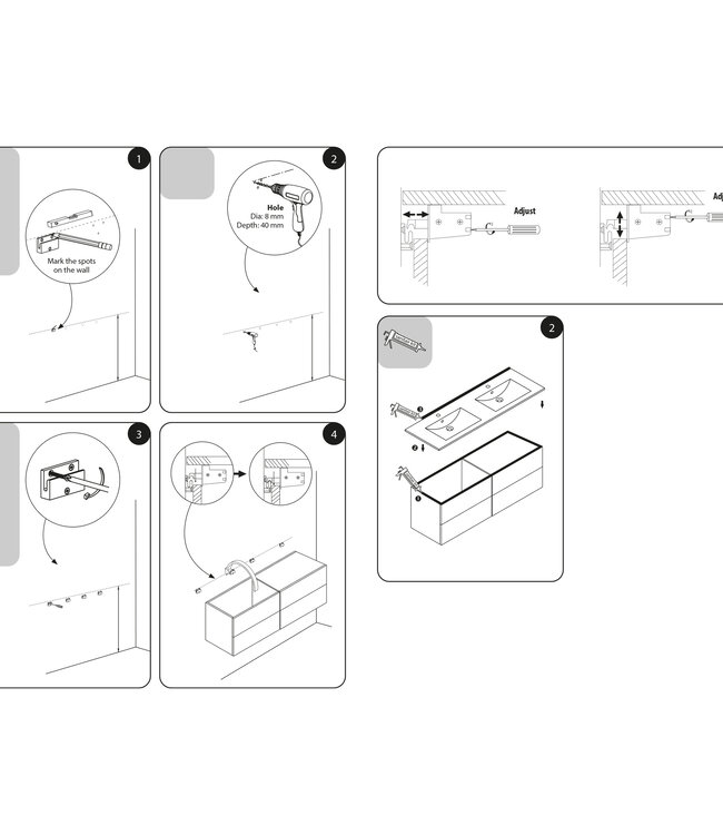 Differnz Onderkast Providence | Wit | H51,5 x B119 x D44,5 cm