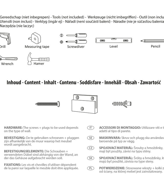 Differnz Onderkast Providence | Wit | H51,5 x B119 x D44,5 cm
