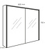 Differnz Spiegelkast Providence | Wit | H70 x B60 x D16 cm
