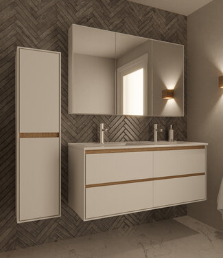 Differnz Hoge Kast Providence | Wit | H160 x B30 x D40 cm