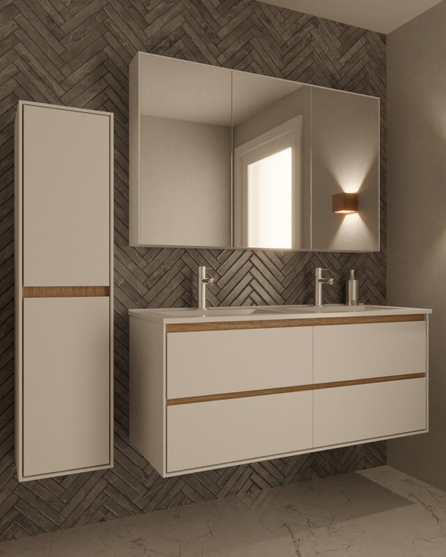 Differnz Hoge Kast Providence | Wit | H160 x B30 x D40 cm