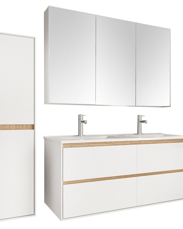 Differnz Hoge Kast Providence | Wit | H160 x B30 x D40 cm