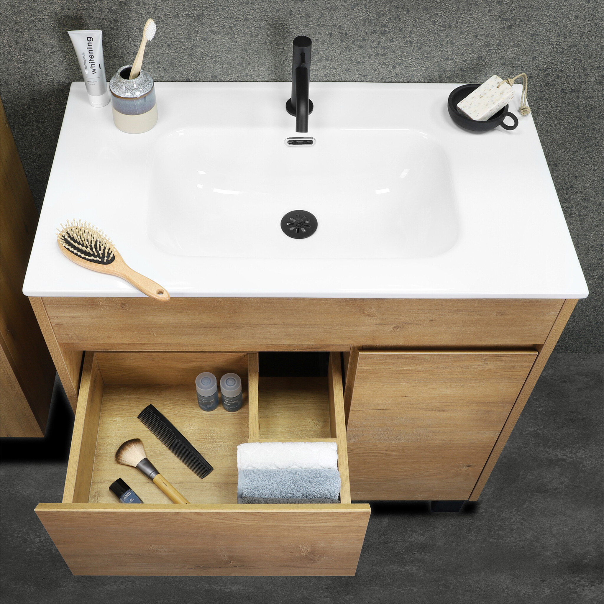 Differnz Onderkast Serano | Licht Eiken | H72 x B80 x D45,5 cm