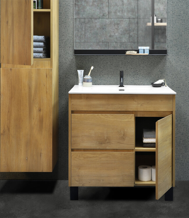 Differnz Onderkast Serano | Licht Eiken | H72 x B80 x D45,5 cm