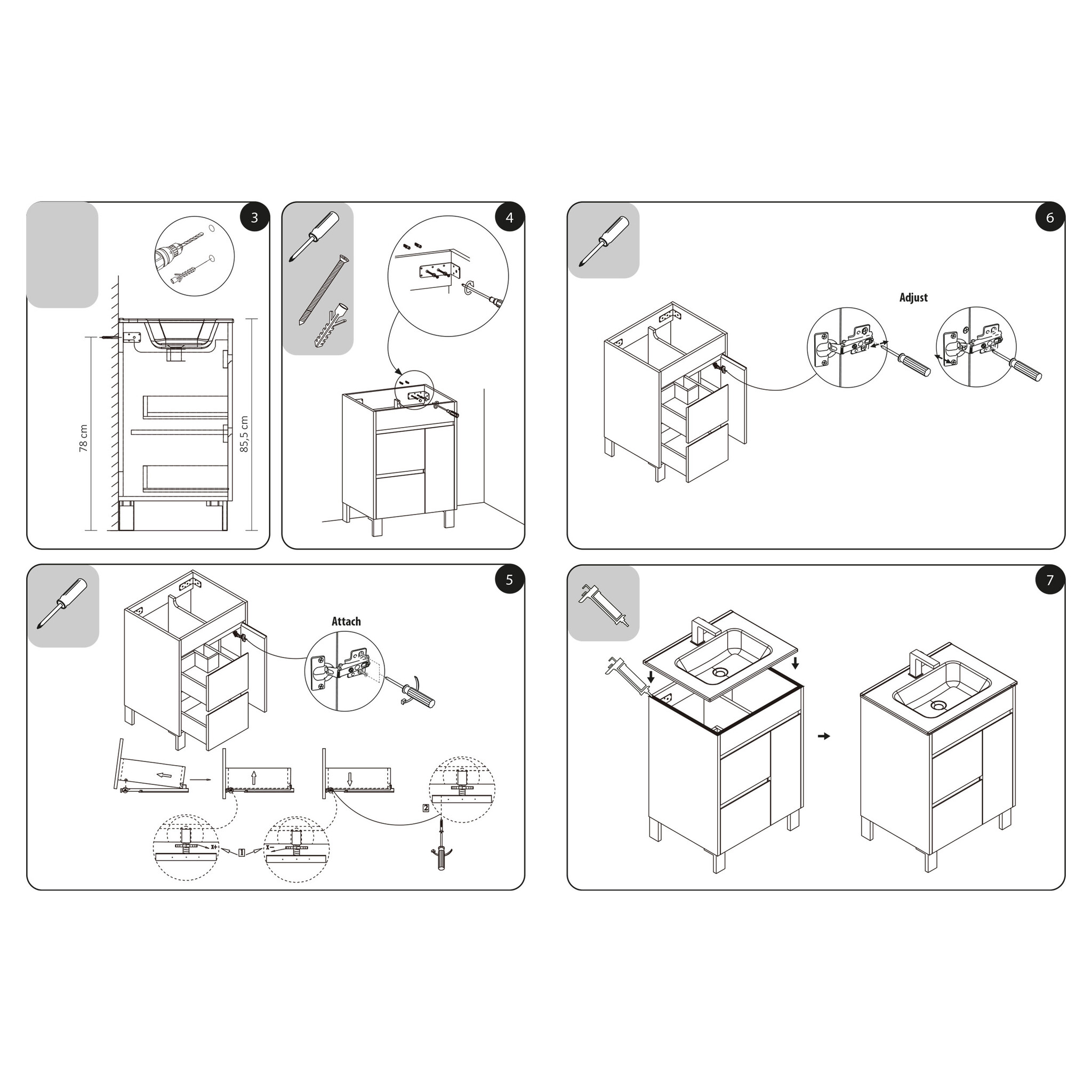 Differnz Onderkast Serano | Licht Eiken | H72 x B80 x D45,5 cm
