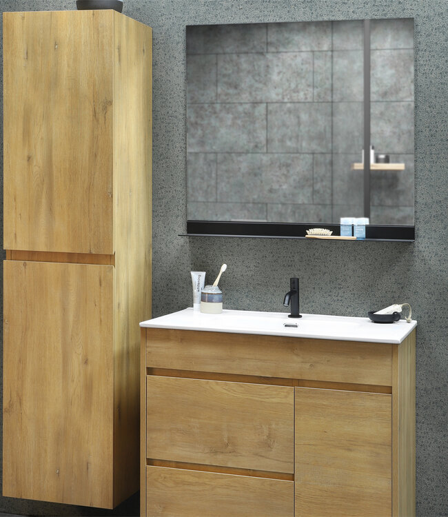 Differnz Hoge Kast Serano | Eiken | H170 x B40 x D35 cm