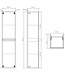 Differnz Hoge Kast Serano | Eiken | H170 x B40 x D35 cm