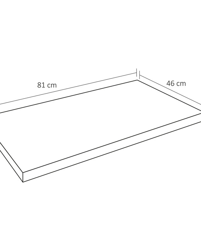 Differnz Bovenblad Serano | Eiken | H3,5 x B81 x D46 cm