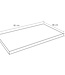 Differnz Bovenblad Serano | Eiken | H3,5 x B81 x D46 cm