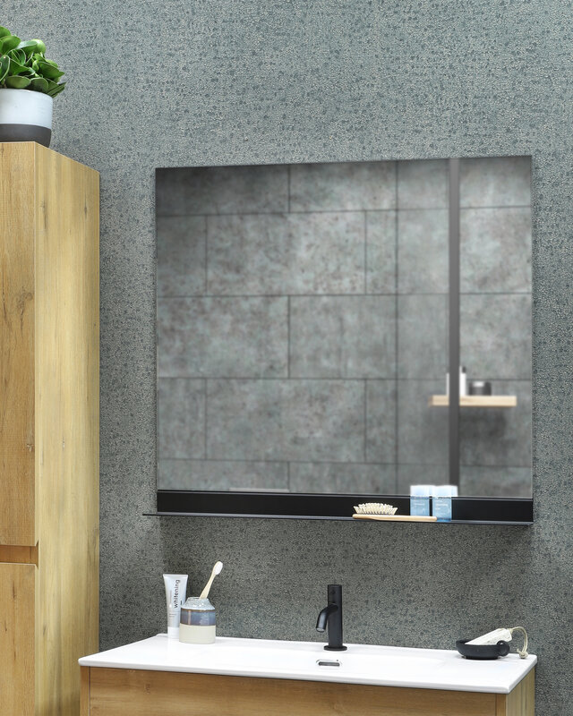 Differnz Spiegel Serano | Met Zwart Planchet | H77 x B80 cm