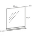 Differnz Spiegel Serano | Met Zwart Planchet | H77 x B80 cm