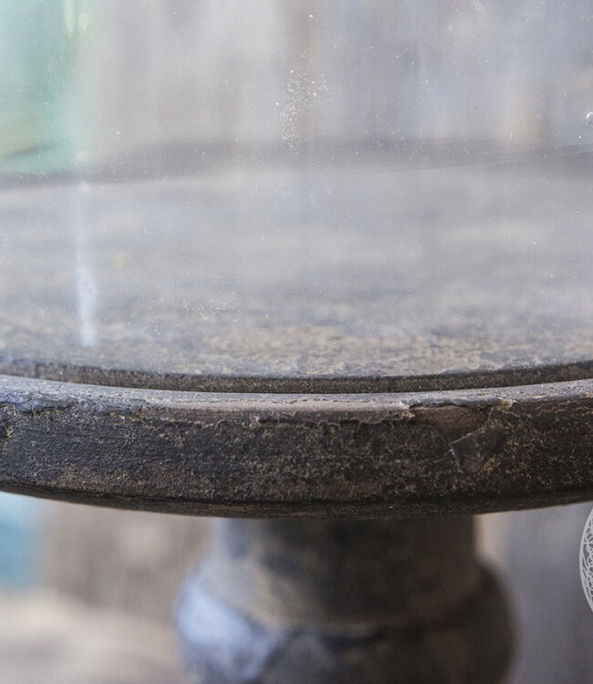 Be-Uniq Glazen Stolp Hoge Voet | Large | Vintage Finish